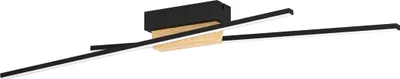 Produktbild von PANAGRIA Wand-/Deckenleuchte Lampe Beleuchtung - L93,5 x B7,5 x H11 cm - schwarz, braun - IP20