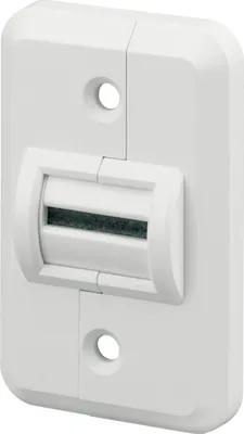 Image de Guide-sangle en 4 parties, blanc, avec brosse, pour montage ultérieur, pour sangles jusqu'à 23 mm, conforme à la norme EN