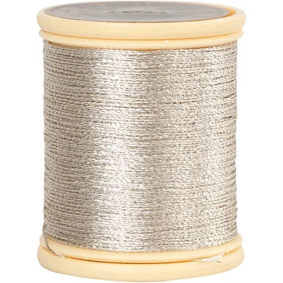 Produktbild von Creativ Company Metallic-Garn silber - Stickgarn 40 Meter