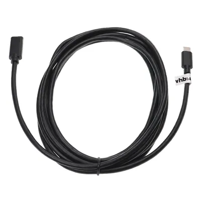 Produktbild von vhbw USB-C Verlängerungskabel für Notebook, Tablet - Kabel Schwarz, 15,2 cm