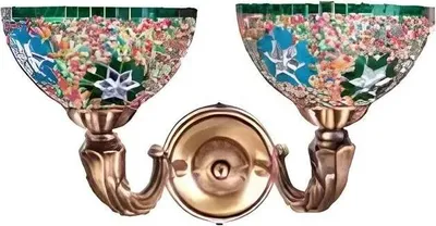 Produktbild von Wandlampe Wandleuchten Wandleuchte Lüster Wand Lampen Gold Glas Luxus