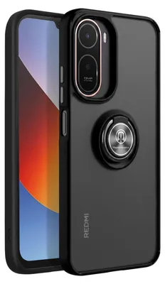 Image de Avizar, coque avec anneau pour Xiaomi Redmi A7 Pro – Support magnétique à anneau, noir