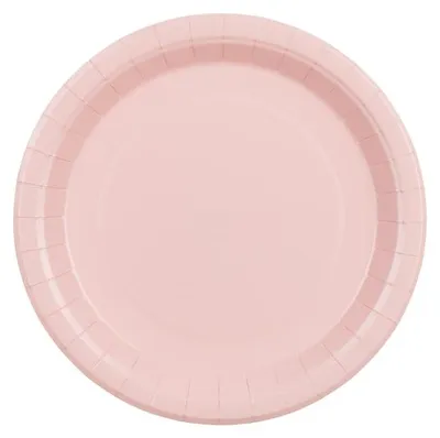 Produktbild von 6x Pappteller, hellrosa, 23 cm