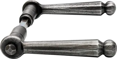 Obrázek produktu pro SCHÖSSWENDER páková rukojeť SIEGFRIED, rameno 18 mm, černá pasivovaná ocel