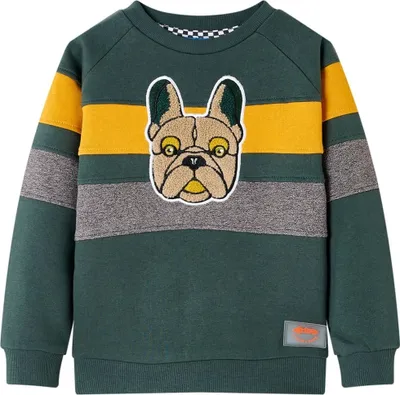 Produktbild von Kinder-Sweatshirt Dunkelgrün 116