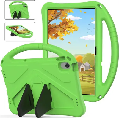 Obrázek produktu pro Dětské pouzdro pro Huawei MatePad 10.4 2022/2020 10.4", EVA lehké nárazuvzdorné pouzdro s skládacím stojánkem a rukojetí zelené