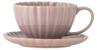 Produktbild von Bloomingville Tasse mit Untertasse LATINA Rosé Keramik 220 ml