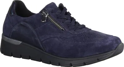 Produktbild von Waldläufer K-Ramona 626K02-194 Orthotritt - Damenschuhe Bequeme Schnürschuhe, Blau, leder/textil (order turbostretch bronx)