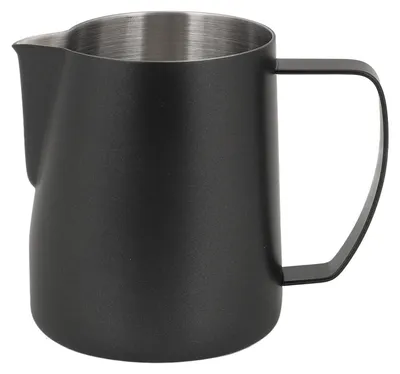 Milchaufschäumbecher 700 ml Edelstahl Dampfkanne Schwarz