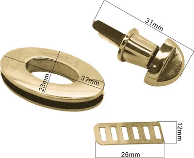 27x30mm oval gold