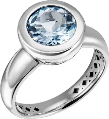 Produktbild von Ring aus 925 Silber mit Blautopas hellblau blau Silberring Fingerring Damenring Innenumfang 60mm  Ø19.1mm