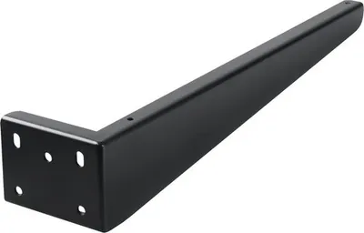 Produktbild von Waschtischhalterung 42x7,5x2,5 cm Stahl schwarz 2 Stück