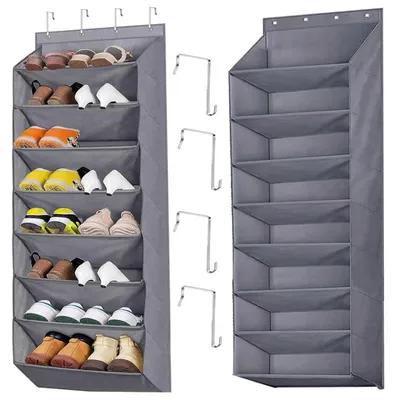 Immagine prodotto di Organizzatore per scarpe da appendere, con 8 scomparti – Ideale per porte e armadi