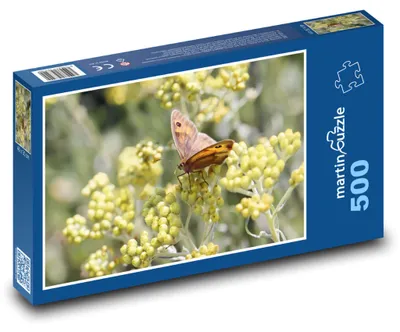 Obrázok produktu pre Puzzle 500 Motýľ na rozkvitnutom kvete - martinpuzzle