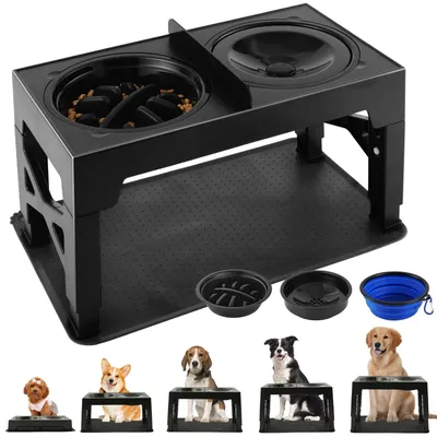 Image de Gamelle surélevée pour chien - Réglable en hauteur - Pour les grandes races