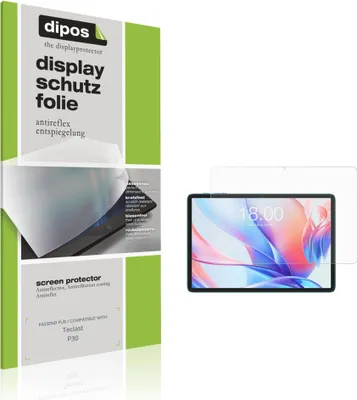 Produktbild von 2x Schutzfolie für Teclast P30 matt Displayschutzfolie Folie Display Schutz dipos