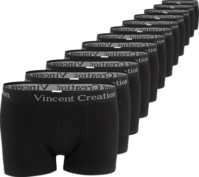 Produktbild von Vincent Creation® Boxershorts-Hipster 12 Stück XL schwarz