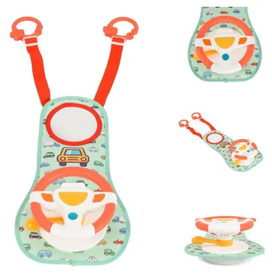 Produktbild von Moni Autospielzeug Kinderlenkrad HE0623 Lichter, Hupe, Autogeräusche, Spiegel