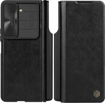Produktbild von Nillkin Leder Kamera Abdeckung Fall für Samsung Galaxy Zfold5 Schwarz