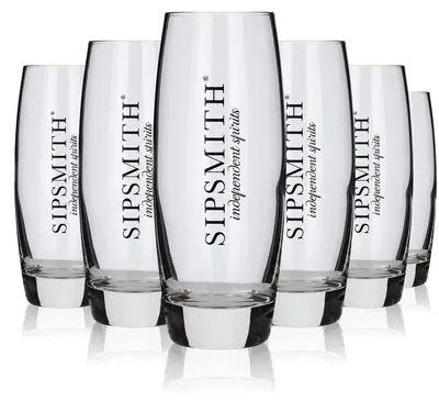 Produktbild von 6x Sipsmith Glas 0,36l Willibecher Longdrink Gin Tonic Cocktail Gläser Set