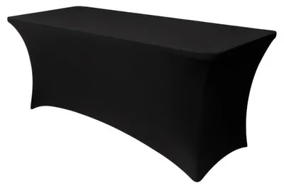 Image de Ruhhy 27727 Housse élastique pour table de traiteur 183 x 75 x 75 cm, noire