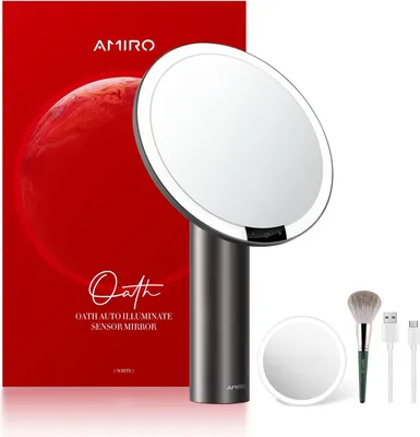 Immagine prodotto di Makeup mirror AMIRO 9 inches with touch sensor lighting black