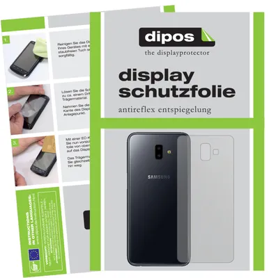 Produktbild von 6x Schutzfolie für Samsung Galaxy J6 Plus (2018) Rückseite matt Displayschutz