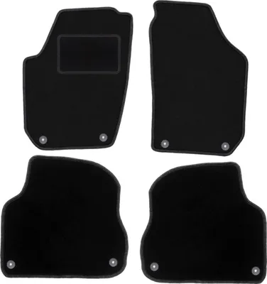 Produktbild von Schwarze Veloursmatten für: Skoda Fabia II Schrägheck, Kombi (2007-2014)