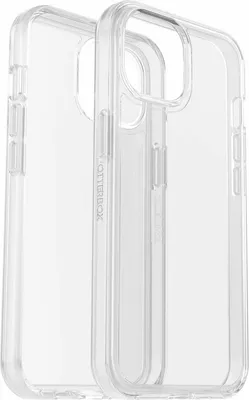 Produktbild von OtterBox Symmetry Hülle für Apple iPhone 15, iPhone 14, iPhone 13 Smartphone - Durchsichtig - 1 - Sturzsicher - Polycarbonat, Synthetischer Gummi