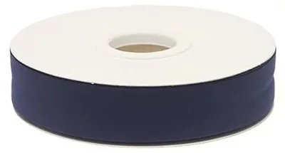20m Schrägband unifarben 20mm nachtblau