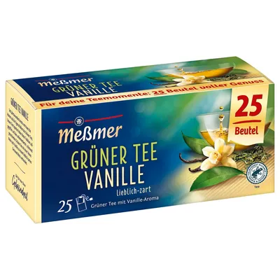 Immagine prodotto di Tè verde Meßmer aromatizzato alla vaniglia 25 bustine 43g