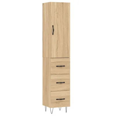 Immagine prodotto di Credenza Rovere Sonoma 34,5x34x180 cm in Legno Multistrato