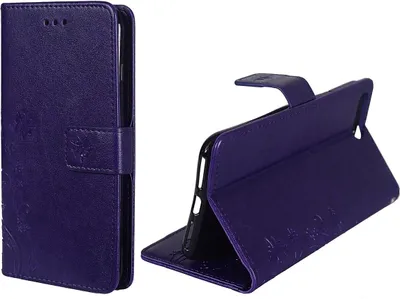 Produktbild von Schutz Hülle Blumen für Handy Apple iPhone 8 Plus Violett