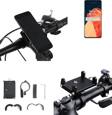 Produktbild von K-S-Trade Handyhalterung für das Fahrrad kompatibel mit OnePlus 9 Halter Lenkstange Fahrradhalterung Motorrad Bike Mount Befestigung Smartphone Handy