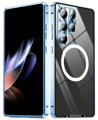 Obrázok produktu pre Pre Samsung Galaxy S25 Ultra 5G Magnetic Magsafe Frosted Metal Design Ochranný kryt Blue