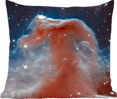 Produktbild von MuchoWow® Zierkissen Sofakissen Wohnzimmer Dekokissen 45x45 cm Pferdekopfnebel - Schlafpolster - Polster für das Sofa