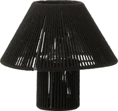 Zdjęcie produktu dla Lampa stołowa J-Line Led metal/bawełna czarna