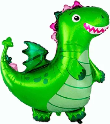 Image de Dragon vert - ballon - 85 cm