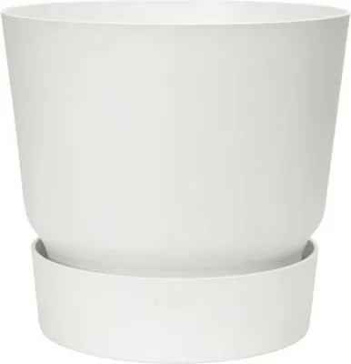 Image de Pot de fleurs Elho Greenville Rond 40, Extérieur, Ø 39 x H 36,8 cm, Blanc
