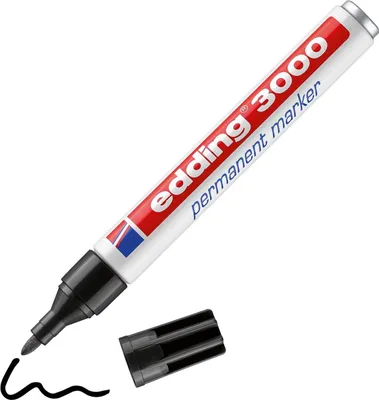 Produktbild von Edding 3000, Schwarz, Mehrfach, Weiß
