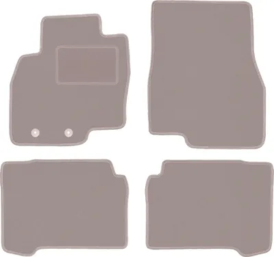 Image de Tapis de sol en velours pour Mitsubishi Grandis (2004-2010) - tapis de sol LUX beige (4 pièces)