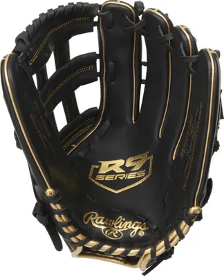 Obrázek produktu pro Rawlings R93029-6BG Celokožené rukavice R9 Series Outfield 12,75 palců | Chytání pravou rukou