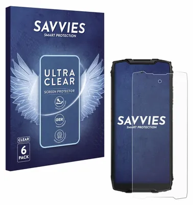 A product box and a phone with a screen protector are shown.