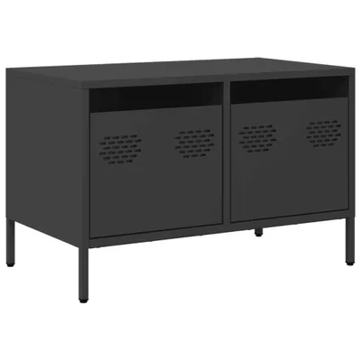 Produktbild von vidaXL TV-Schrank Schwarz 68x39x43,5 cm Kaltgewalzter Stahl