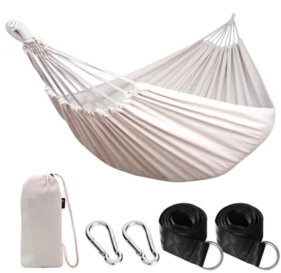 Zdjęcie produktu dla Hamatka bawełniana do użytku na zewnątrz - 210 x 150 cm, udźwig do 200 kg