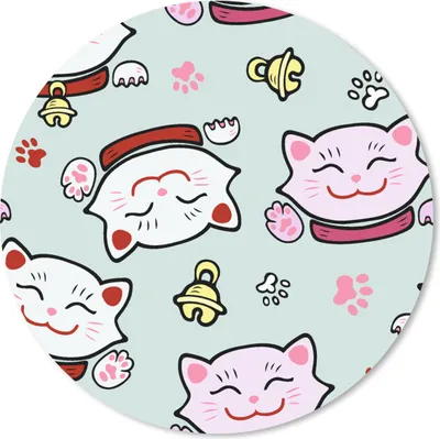 Produktbild von MuchoWow® Mauspad Mousepad Katze - Haustiere - Muster 20x20 cm - Mousepads - Maus Mat - Pad - Mausunterlage - Schreibtischmatte