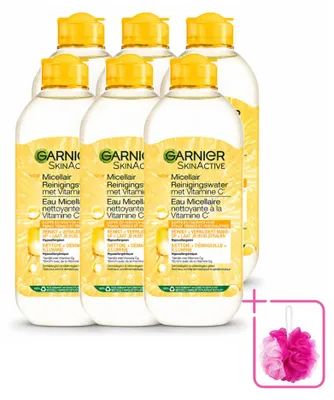 Obrázok produktu pre 6 x Garnier SkinActive Micellárna voda s vitamínom C, 400 ml - Balenie s 6 kusmi
