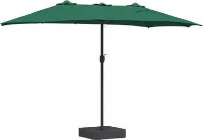 Zdjęcie produktu dla Parasolka ogrodowa Zielony 385 x 209 x 244 cm Poliester i Stal