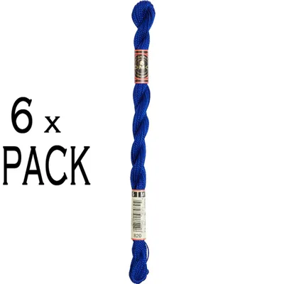 Immagine prodotto di 6x filato perline DMC misura 5, 15 m, 115AR/5-820, PU