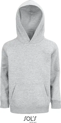 Produktbild von SOLS Uni Hoodie Kinder Bio Raglan Kapuzen Sweater 03576 Grau Grey Melange 6 Jahre (106/116)
